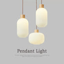 lustre moderne loft led avec abat-jour en verre