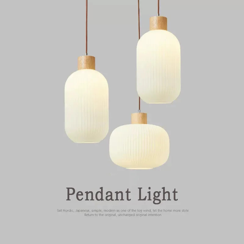 lustre moderne loft led avec abat-jour en verre - vue 7 sur 8
