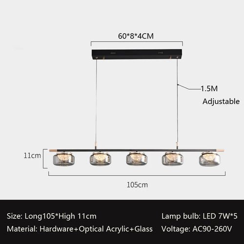 lustre minimaliste italien haut de gamme pour éclairage moderne - vue 13 sur 12