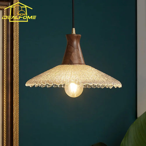 Nordique Ins atmosphère chaude suspension lumières LED E27 cuivre verre suspension lampe décor à la maison Restaurant café entrée balcon couloir