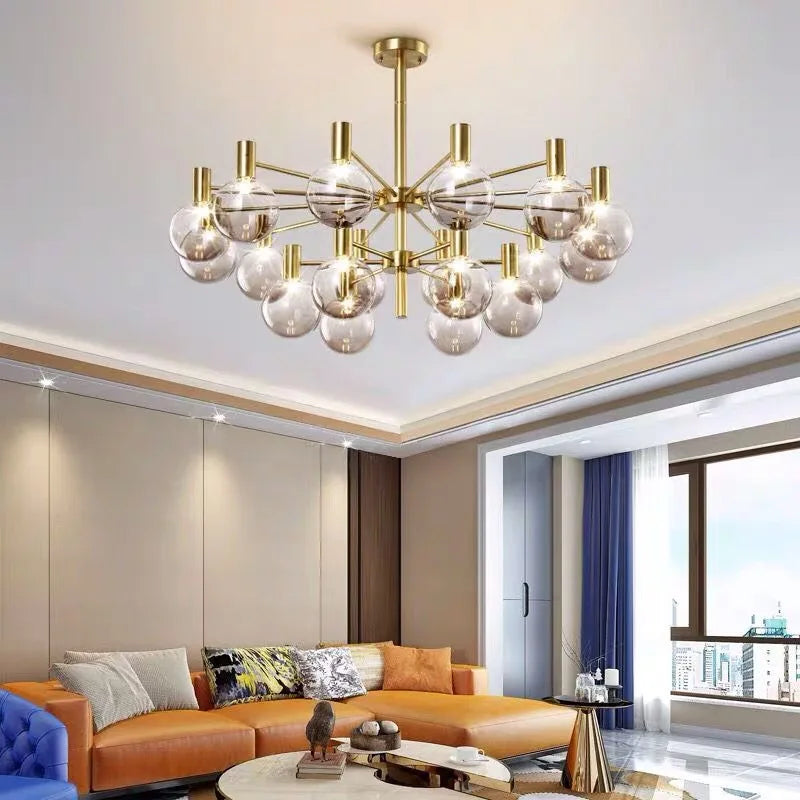 suspension led moderne vintage pour cuisine et salon - vue 5 sur 18