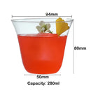 Verre collins léger transparent style cannelé cocktail