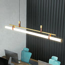 Lustre minimaliste bande led style tube lustre luminaire