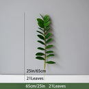 Artificial tropical money tree realistic decorative plastic plant