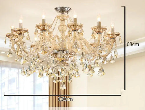 lustre en cristal moderne pour décoration intérieure élégante - vue 14 sur 15