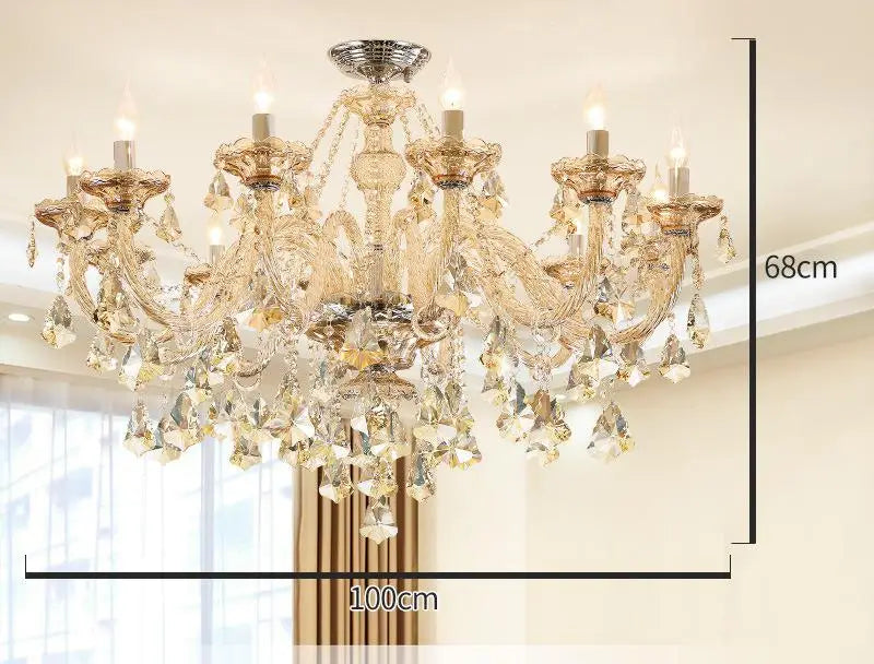 lustre en cristal moderne pour décoration intérieure élégante - vue 13 sur 15
