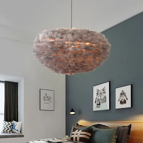 Suspension LED en forme de plumes - vue 2 sur 11