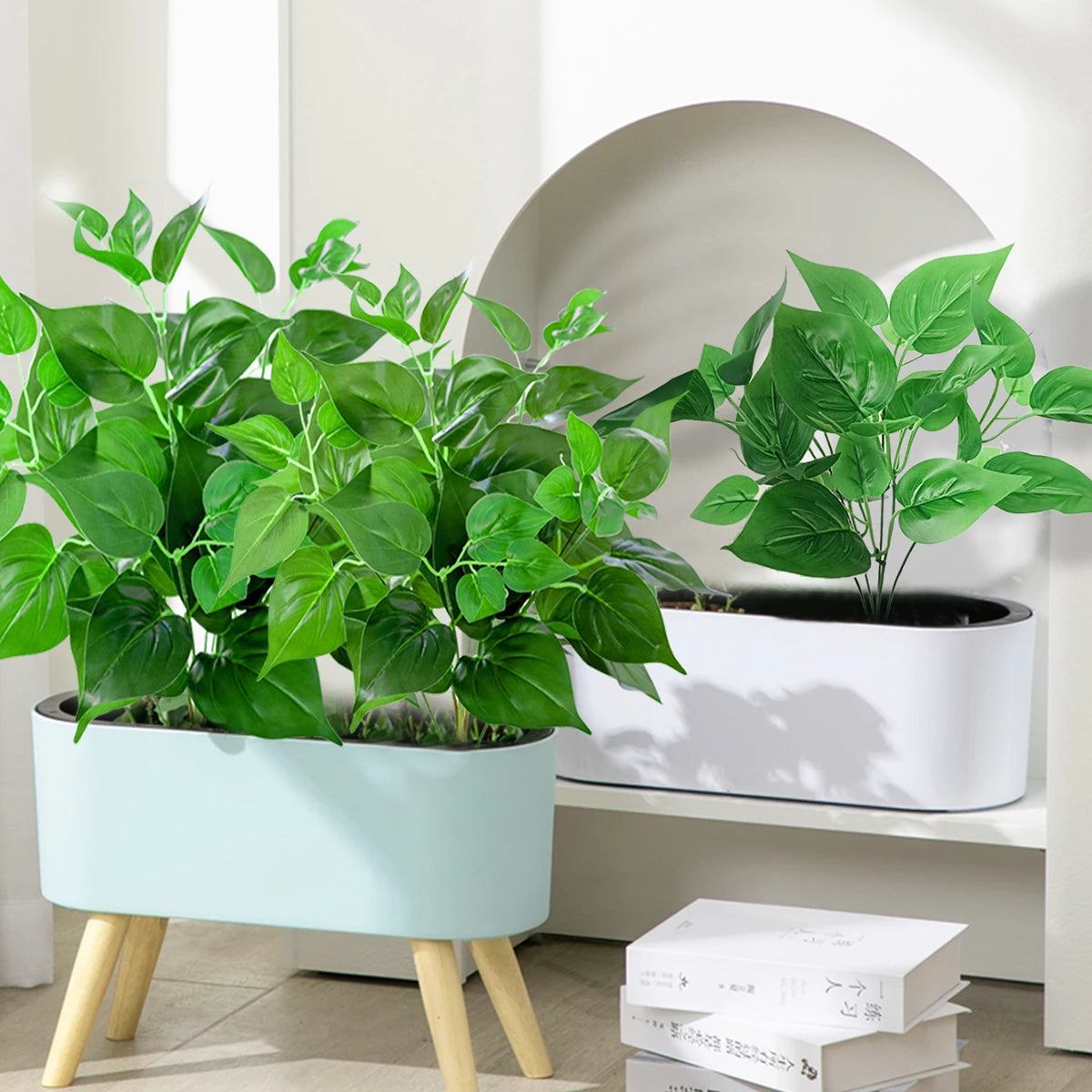plantes artificielles scindapsus décoratives pour intérieur et extérieur - vue 6 sur 9