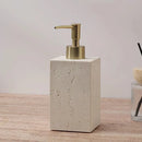 Ahunderjiaz Wabi-Sabi Style Push Bottle, Marble Shower Gel Dispenser Bottle, Light Luxury Bathroom Tabletop Decoration, Home Dec