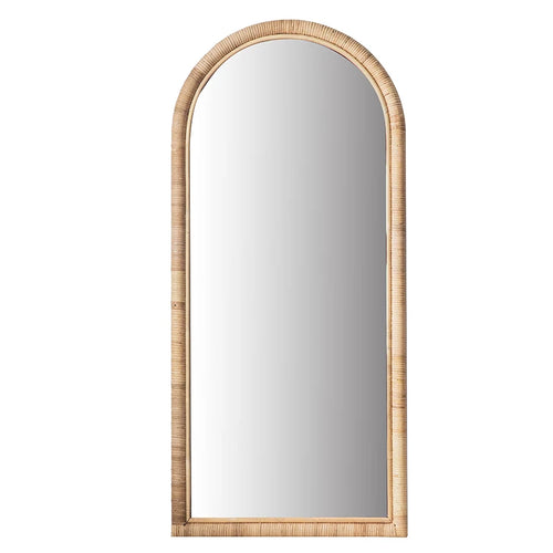Full length mirror, floor mirror, girls' makeup, dressing, dressing, rattan net, Nordic fitting mirror, ins - vue 2 sur 12