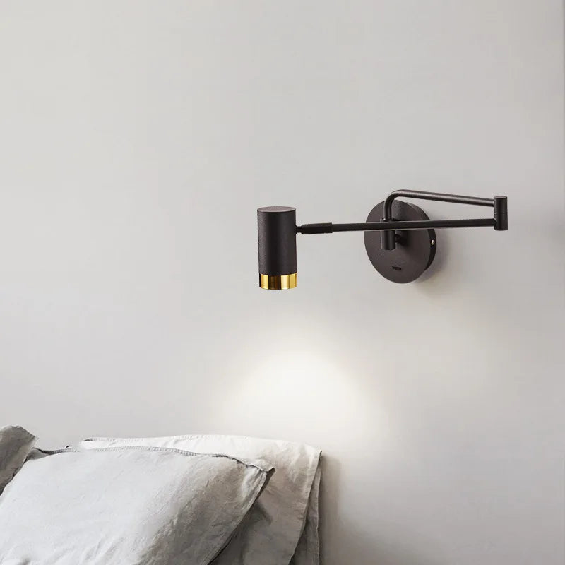 lampe de chevet moderne télescopique design créatif minimaliste - vue 5 sur 10
