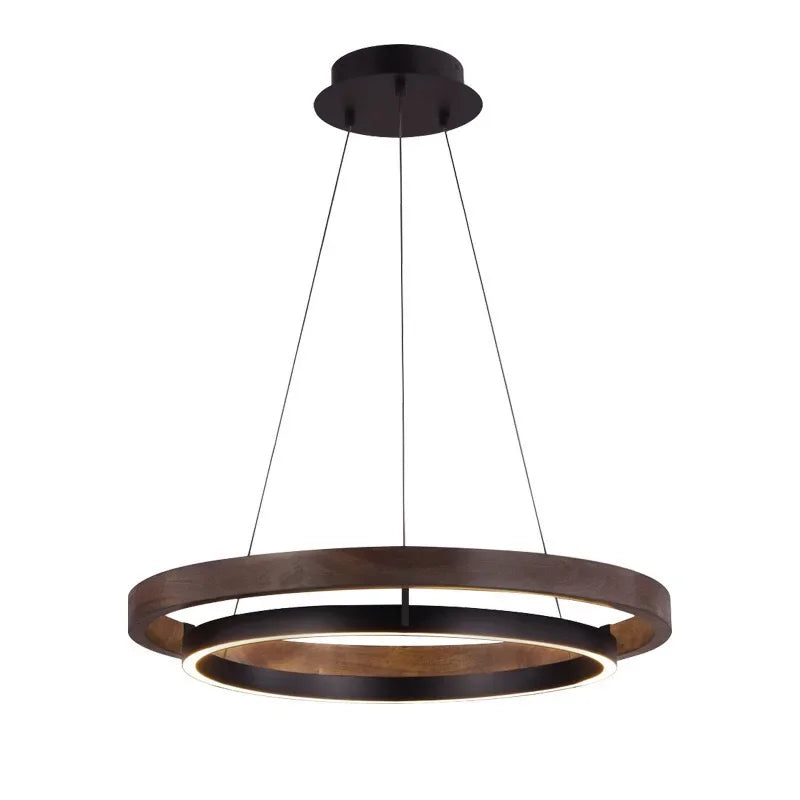 Nordic Rings Chandelier Living Room Decor Home Led Pendant Light Kitchen Island Dining Table Suspension Hanging Lamp - vue 2 sur 8