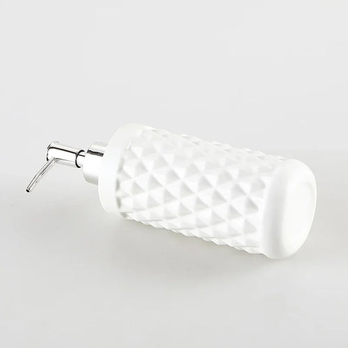 distributeur de désinfectant et savon en céramique design élégant