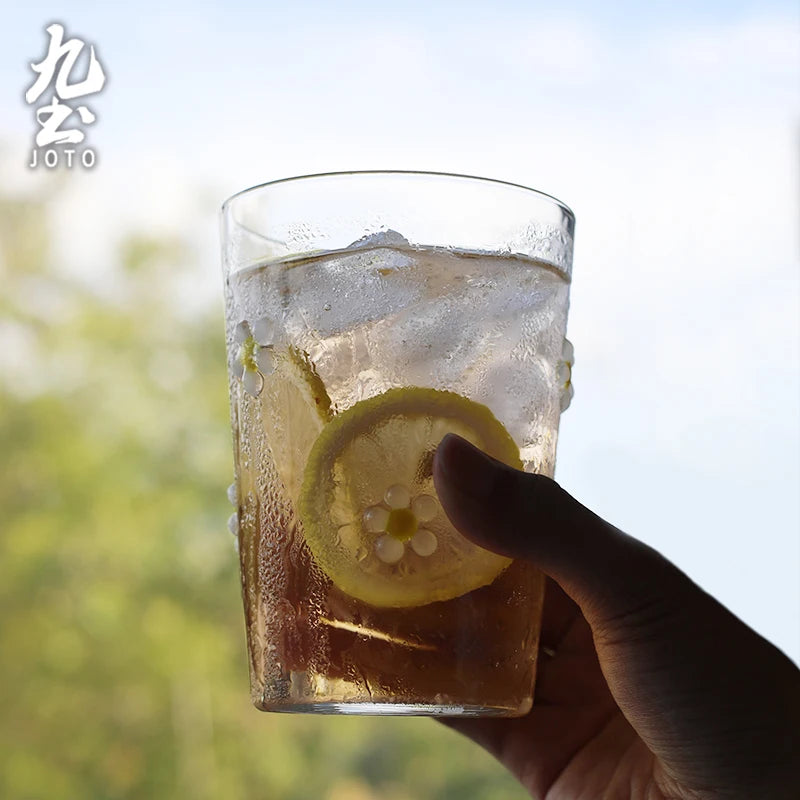 Verre à boire strié résistant chaleur style moderne - vue 4 sur 7