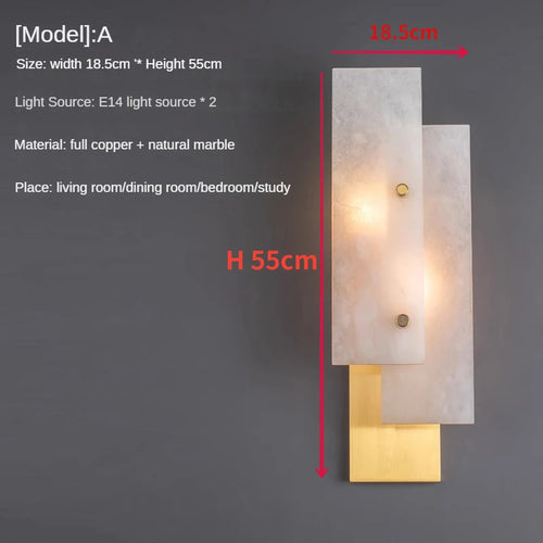 applique murale led en cuivre design moderne et personnalisable - vue 10 sur 11