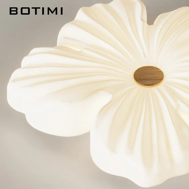 Plafonnier Fleurs Modernes Montage Surface Blanc - vue 3 sur 10
