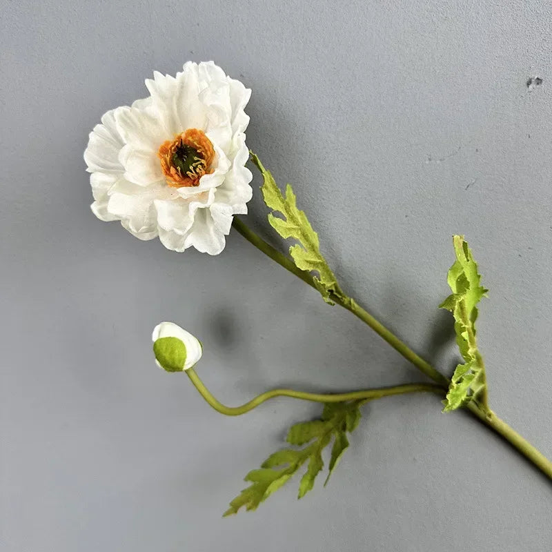 lot de 2 coquelicots artificiels pour décoration de fêtes et festivals - vue 10 sur 12