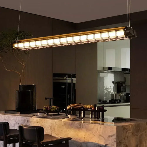 lustre industriel rétro en métal avec lumière led
