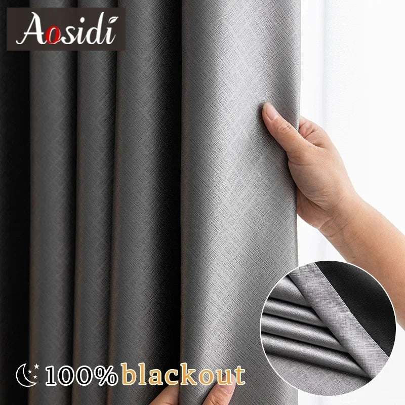 Rideau occultant moderne pour salon et chambre