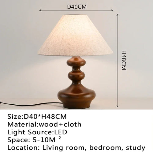 Modern desk lamp, retro creative living room, study room, villa, hotel bedroom, interior decoration, glossy LED bedside lamp - vue 17 sur 21