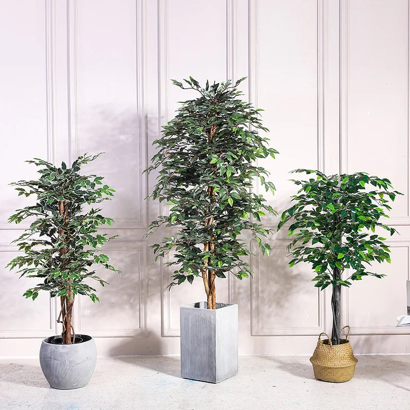 arbre de banyan artificiel en pot pour décoration intérieure et extérieure - vue 3 sur 8