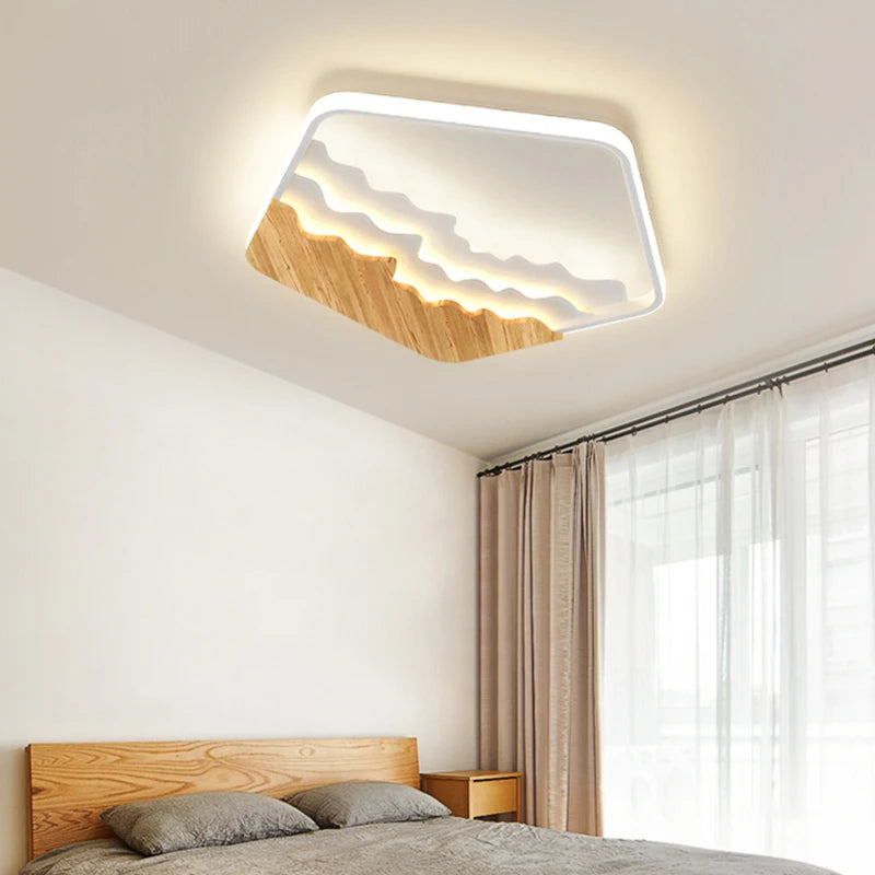 plafonnier style bois moderne minimaliste pour toute la maison - vue 7 sur 11