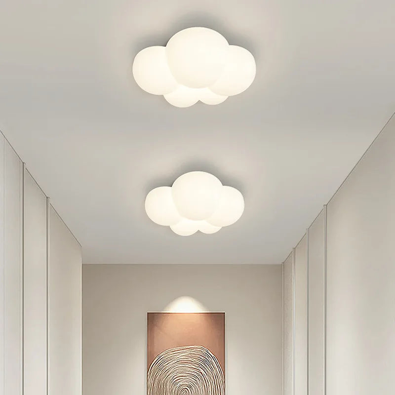 applique murale moderne en forme de nuage blanc pour intérieur