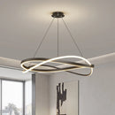 Minimalist Nordic LED chandelier for large art halls