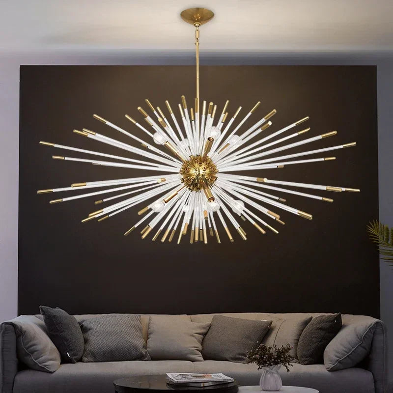 suspension en cristal de luxe éclairage décoratif pour tous les espaces - vue 6 sur 12