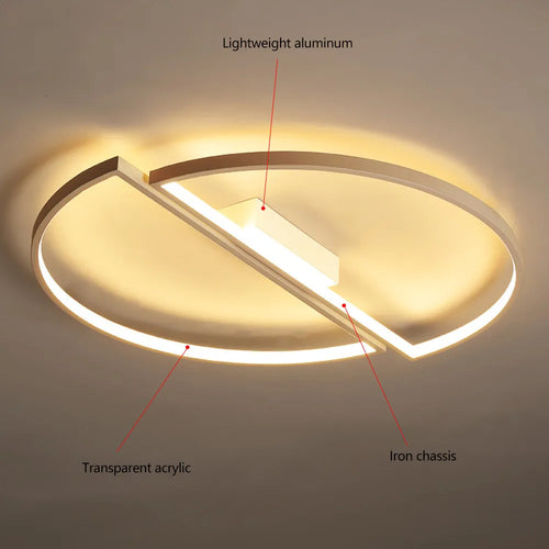 plafonnier moderne à leds pour un éclairage élégant