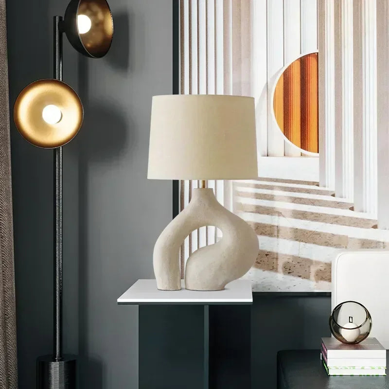 lampe de bureau moderne en tissu pour décoration intérieure nordique - vue 4 sur 7