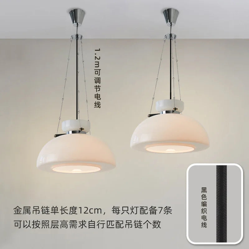 suspension LED style bauhaus médiéval pour restaurant rétro - vue 5 sur 7