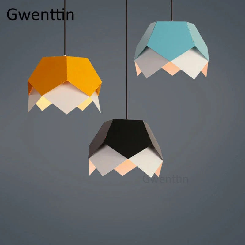 suspension géométrique en fer style nordique pour décoration intérieure - vue 11 sur 10