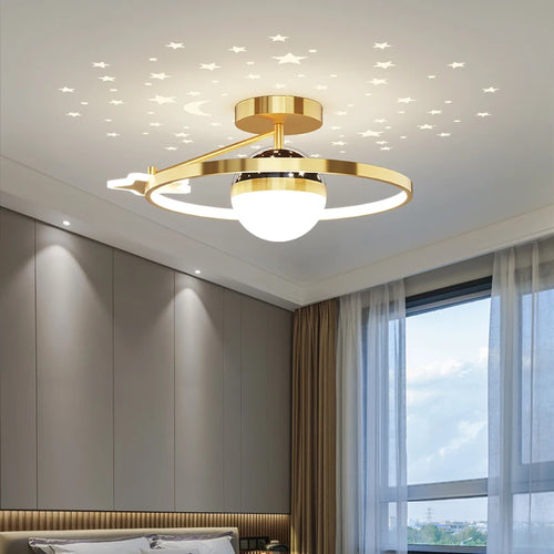 plafonnier moderne lumineux pour une ambiance chaleureuse intérieure
