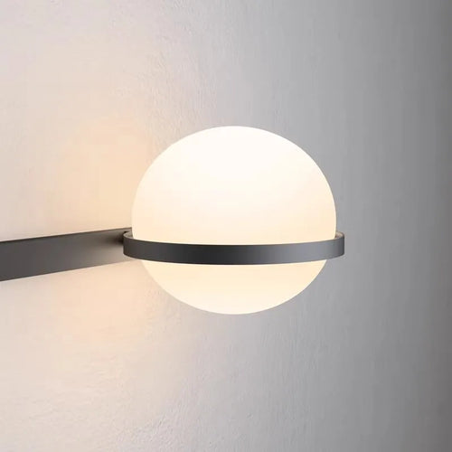 Applique murale LED moderne acrylique métal noir