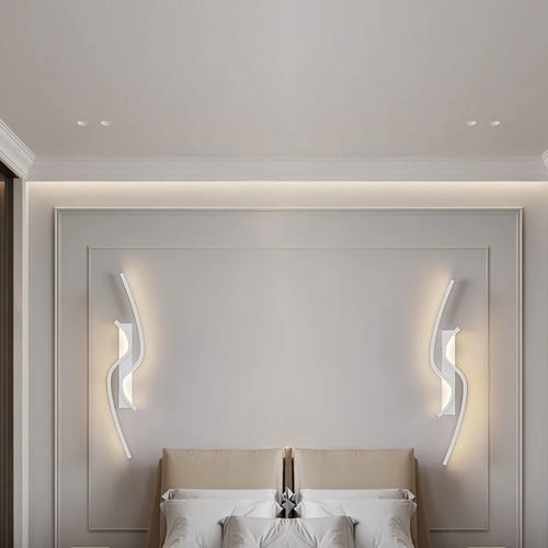 applique murale LED moderne pour salon TV fond allée chambre chevet
