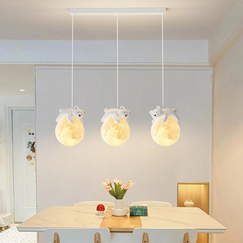 lustre ours/lapin décoratif salon/salle manger - vue 4 sur 11