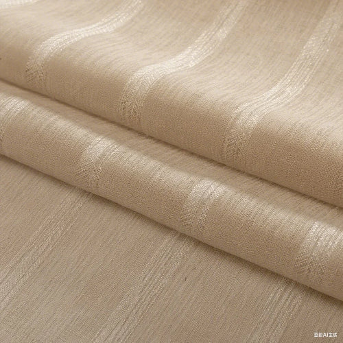Voilage tulle rayé style européen léger pour salon