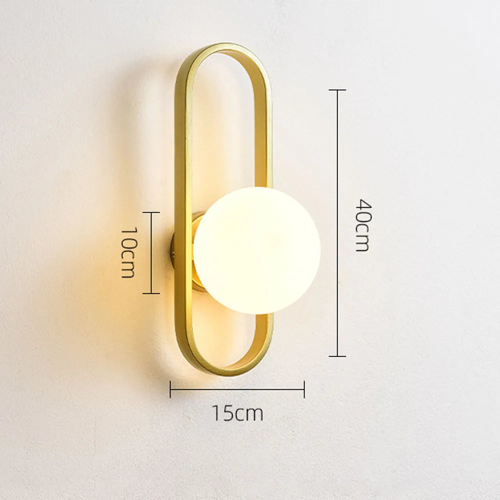 E27 applique murale LED lampes de luxe minimalistes modernes pour salon chambre lampe de chevet applique luminaire intérieur wandlamp - vue 8 sur 12