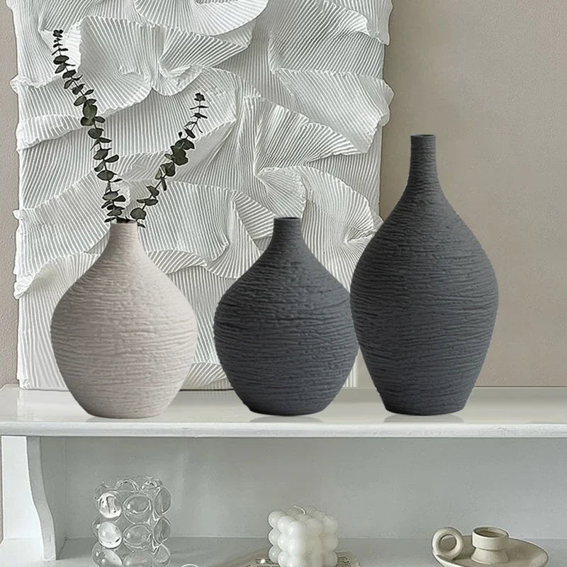 vase décoratif en céramique luxe nordique pour intérieur et bureau - vue 11 sur 10