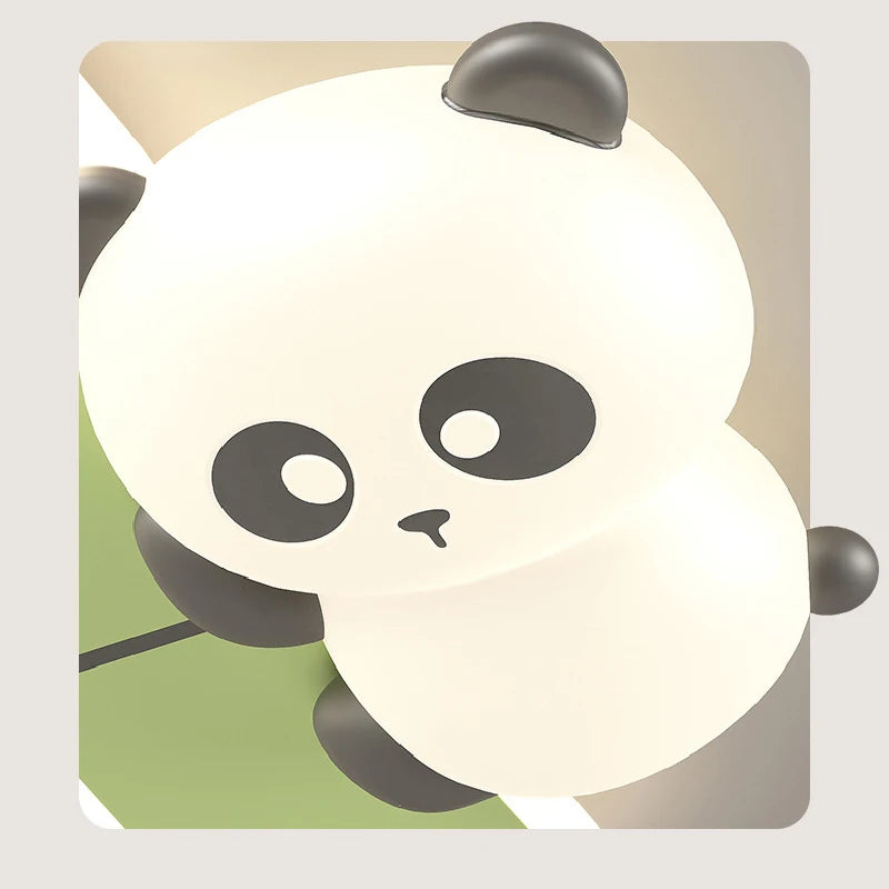 plafonnier panda mignon pour chambre d'enfant moderne minimaliste - vue 4 sur 6