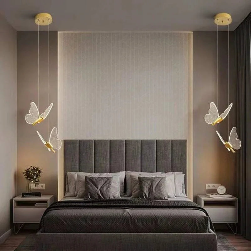 Suspension Papillon Led en acrylique - vue 3 sur 18