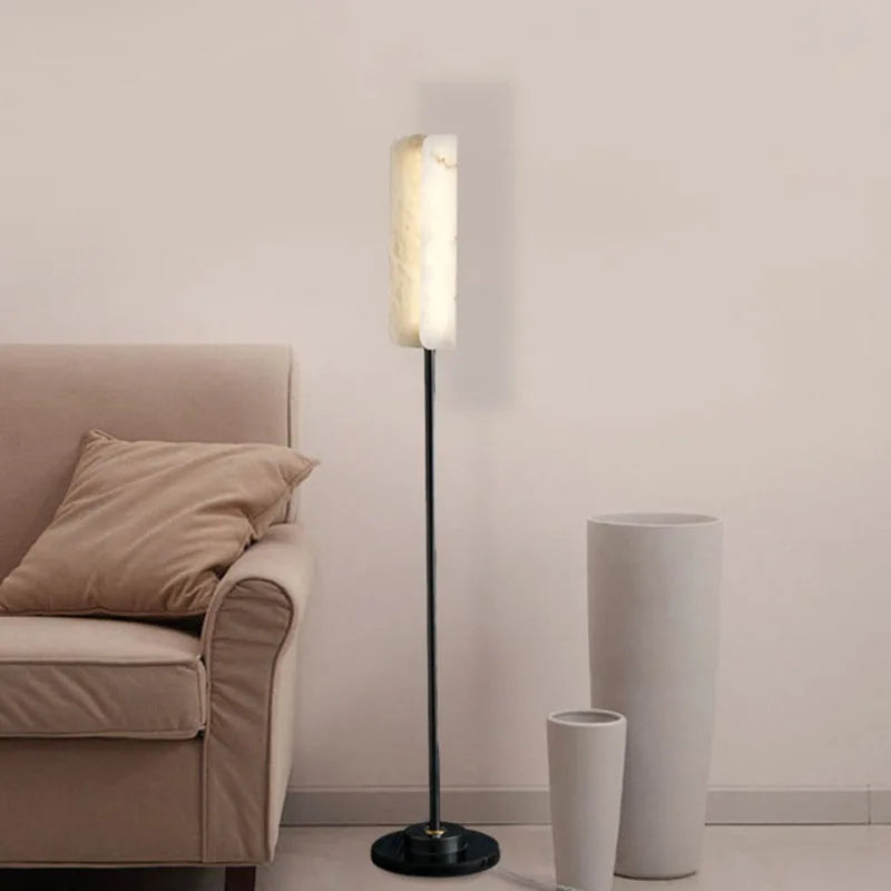 lustre nordique en marbre led pour décoration moderne - vue 4 sur 12