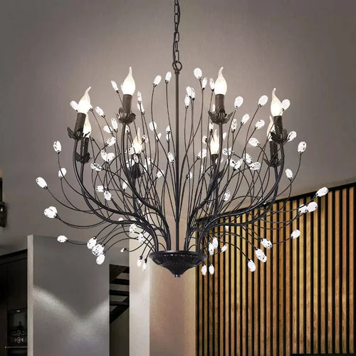 lustre led en cristal design pour un intérieur élégant et moderne - vue 2 sur 7