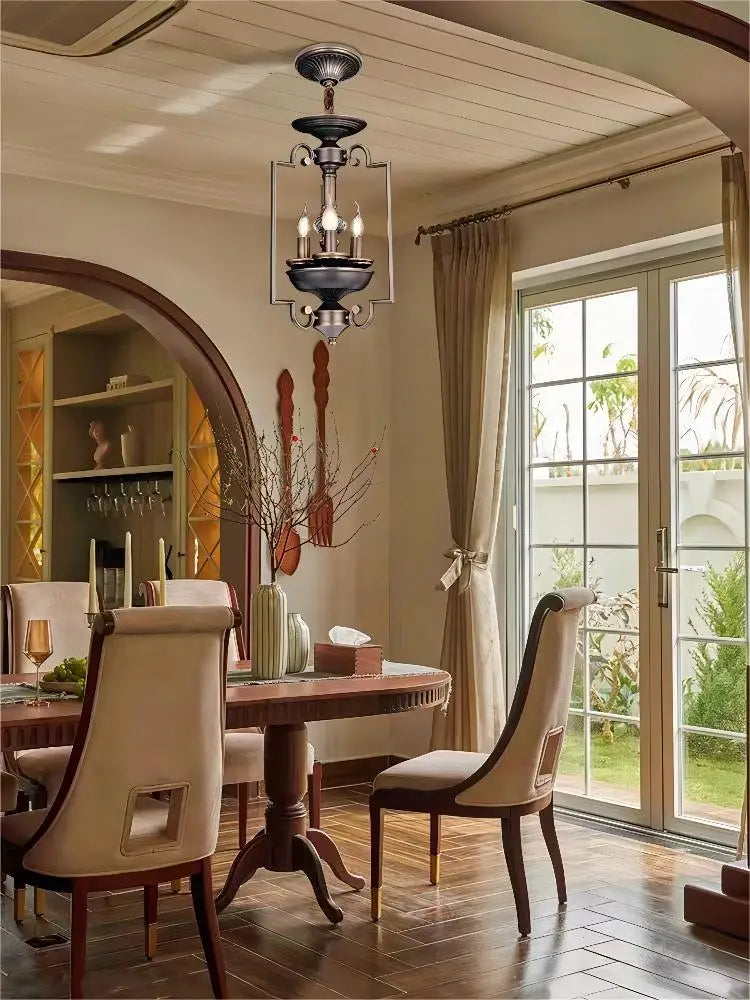 plafonnier led style industriel rétro américain multi-têtes décoratif - vue 6 sur 9