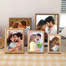 Personalized wooden photo frames, custom photo frame ornaments, simple holiday gifts indoors, commemorate precious memories