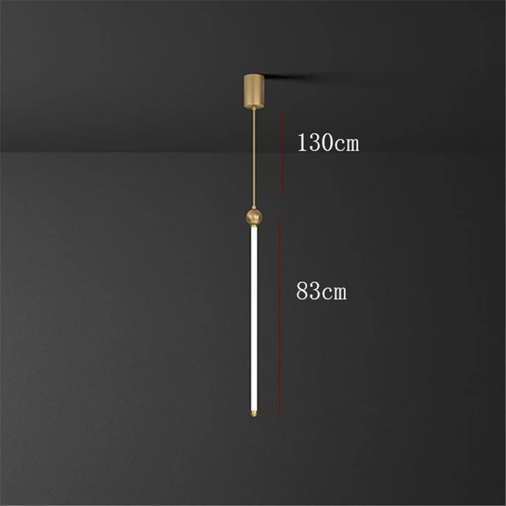 Minimalist Nordic tube pendant light for elegant interiors