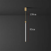 Minimalist Nordic tube pendant light for elegant interiors