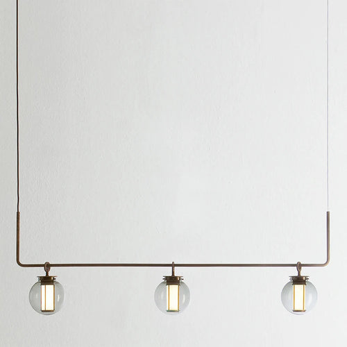 suspension en verre minimaliste pour espaces créatifs et rétro - vue 3 sur 9