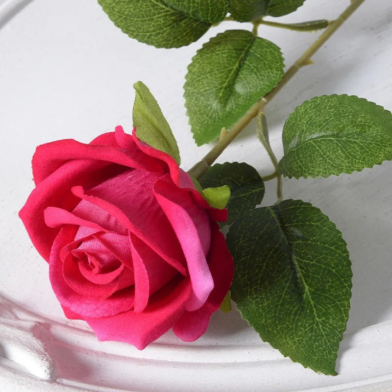 lot de 100 roses artificielles pour décoration mariage fête - vue 12 sur 18
